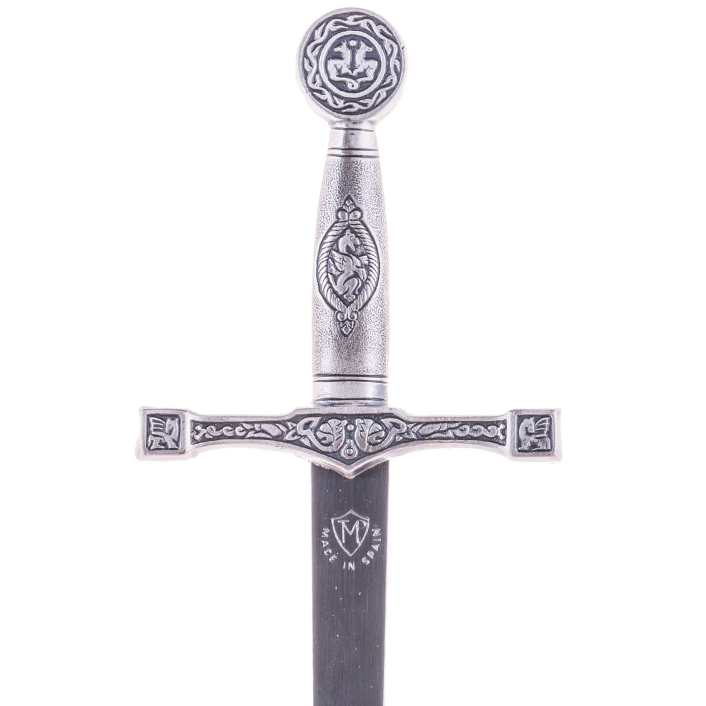 Excalibur sword letter opener with silver finish Marto 8216