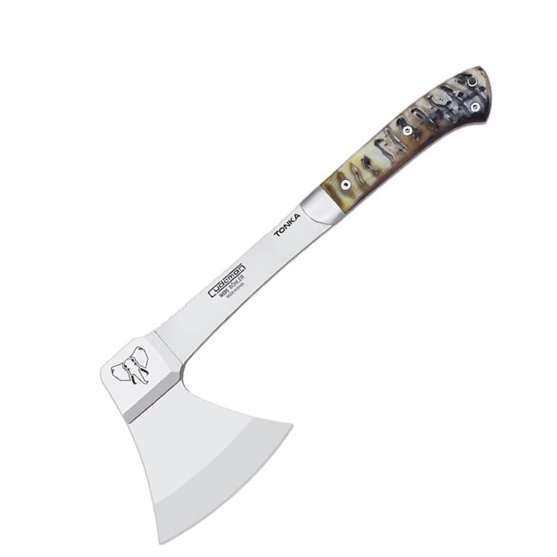 Hacha de caza TONKA Cudeman. Mango muflon pulido