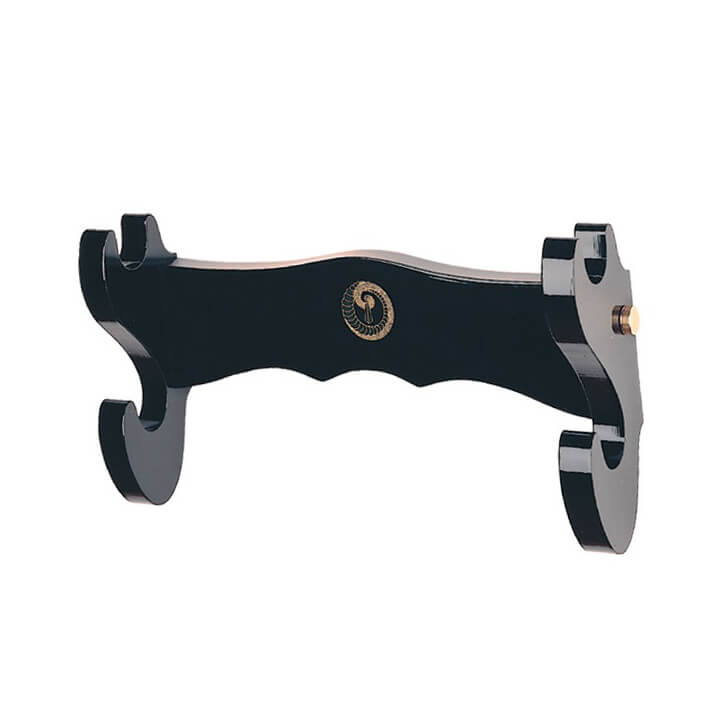 Armero de pared negro para dos espadas 