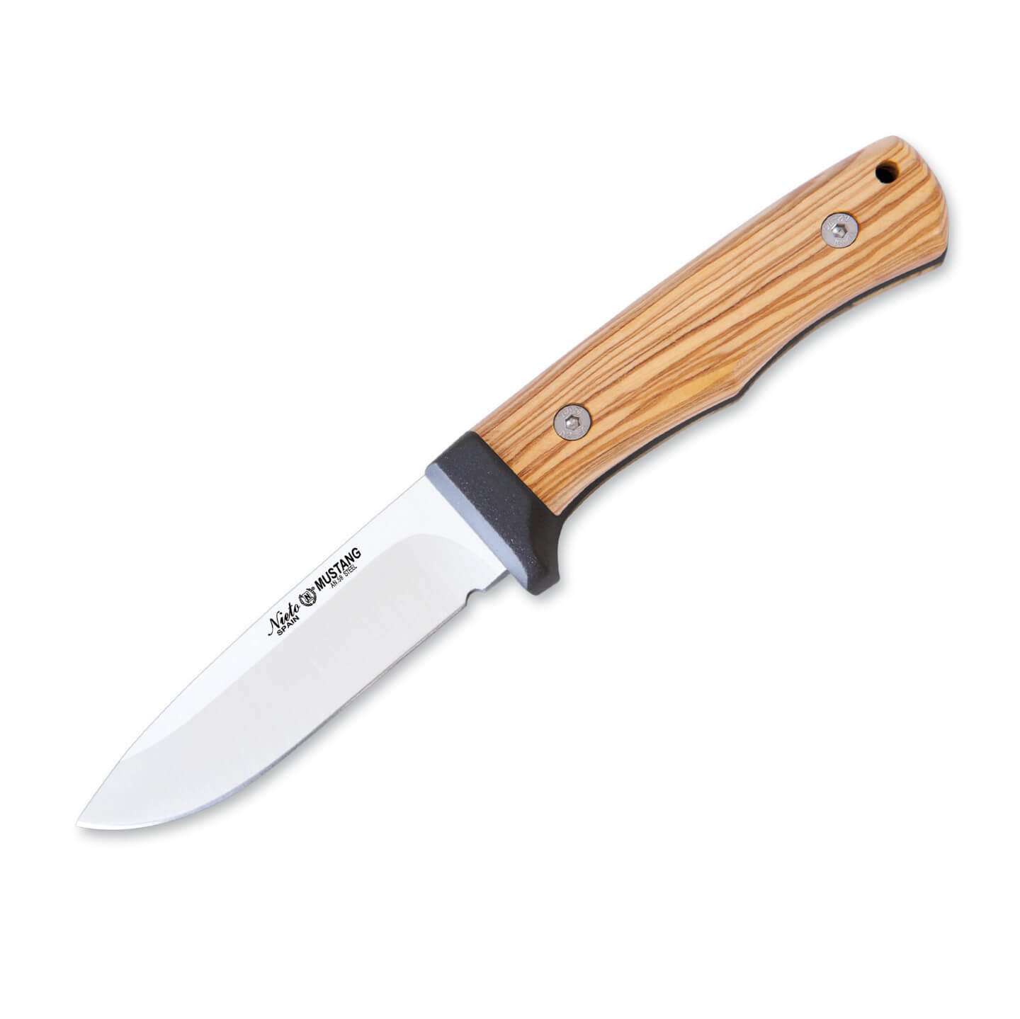 Cuchillo de caza Nieto Mustang con hoja de 14 cm y mango de mader...