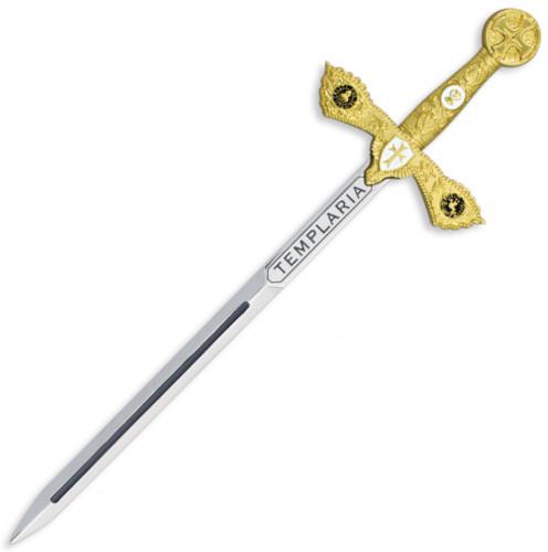 Espada zinc de los Templarios, longitud total de 17,4 cm Tole10 I...
