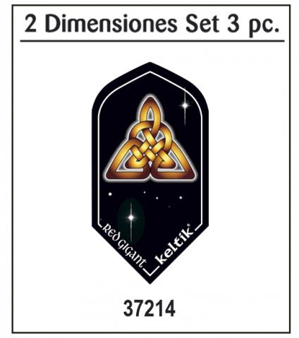 Set of 3 pieces RED GIGANT arrow flights