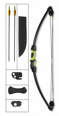 Starter bow kit with coloured and green pulleys and 12 lbs. weigh...