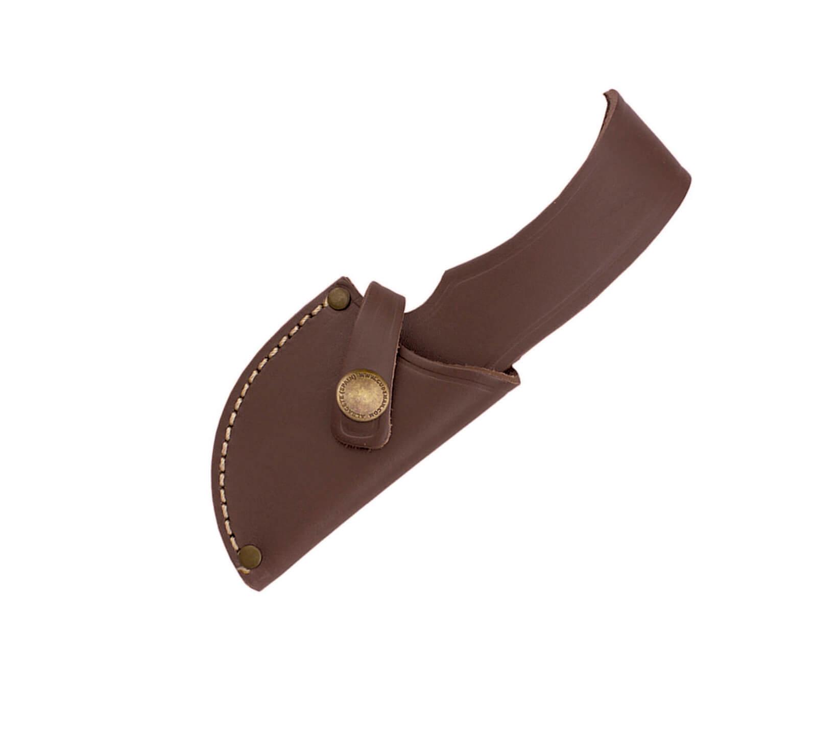 Skinning knife with stamina wood handle and 7 cm blade