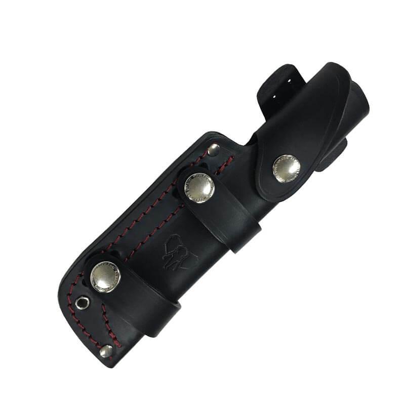 Cuchillo bushcraft ENT Cudeman. Mango micarta negra. Funda multiposición