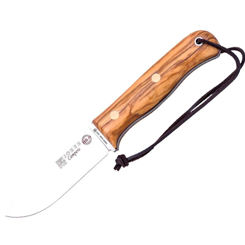 Cuchillo Bushcraft BS9 Campero de madera de olivo y Sandvik 14C28N