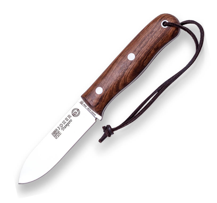 Coltello Joker BS9 Trampero bushcraft con manico in legno di noce...