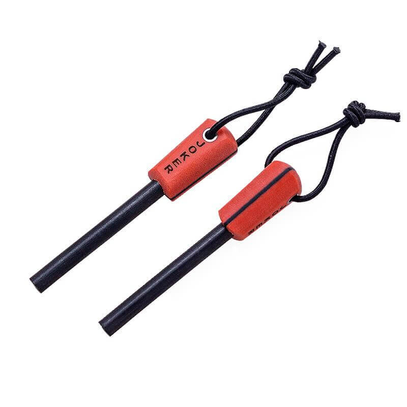 Joker BS9 Lynx con impugnatura in micarta arancione e fondina in cuoio, incluso ferrocerium