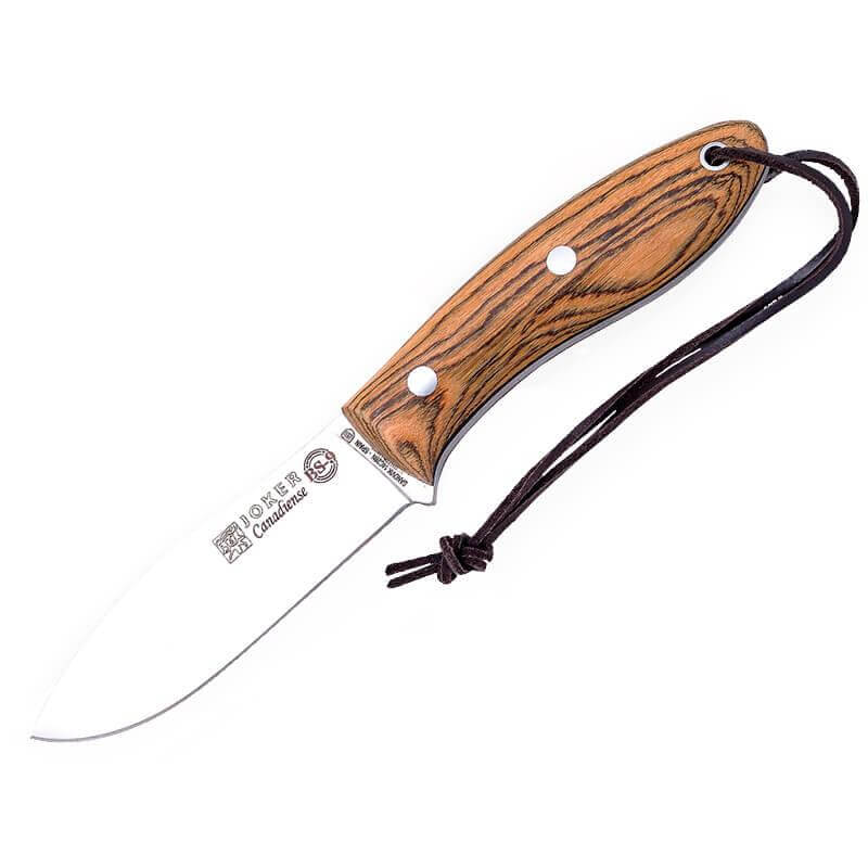 Cuchillo de bushcraft Joker BS9 Canadiense con mango de madera de...