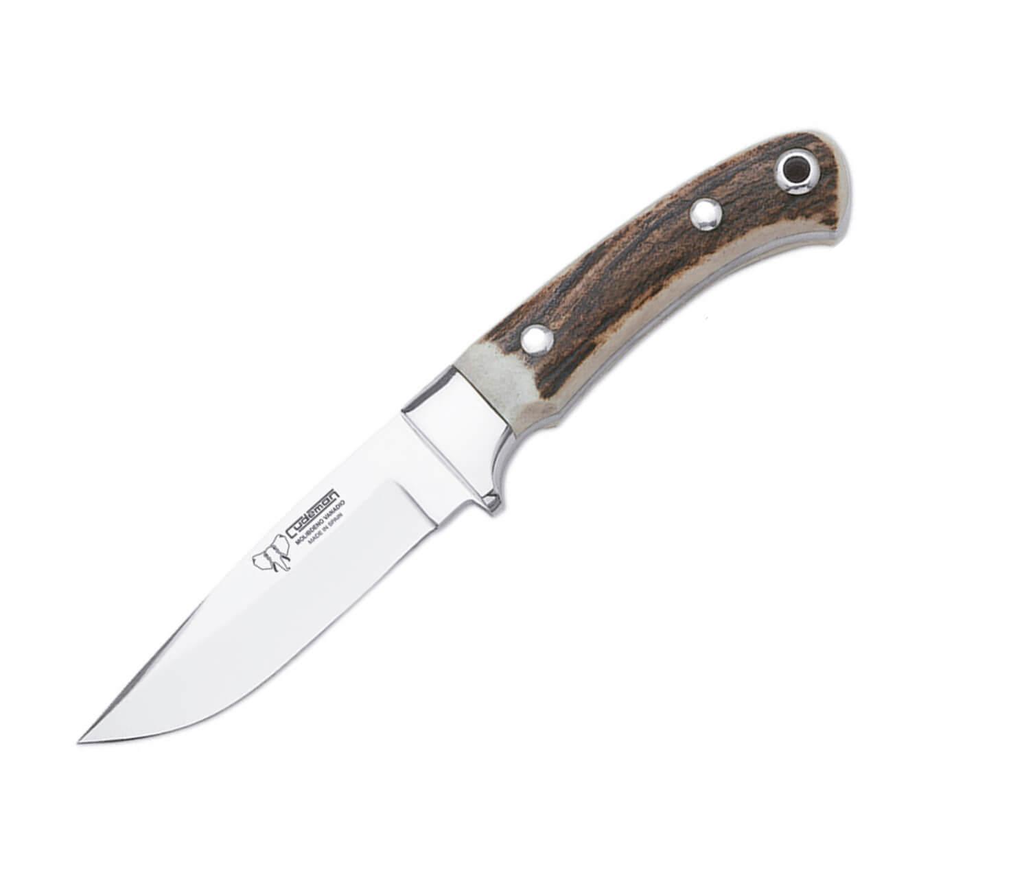 Cuchillo de caza Cudeman Special Ket con mango en asta de ciervo ...