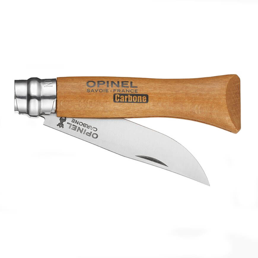 Navaja Opinel de acero carbono Nº 6 con hoja de 7 cm