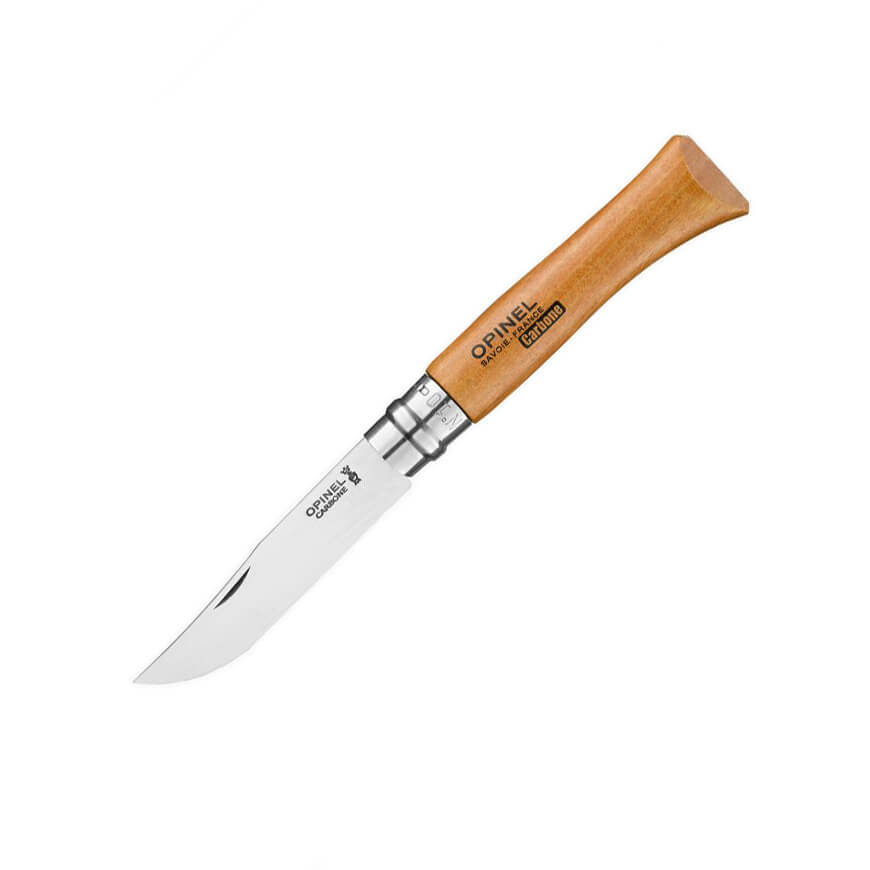 Navaja Opinel de acero carbono Nº 10 con hoja de 10 cm