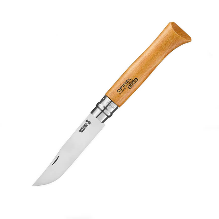 Navaja Opinel de acero carbono Nº 12 con hoja de 12 cm