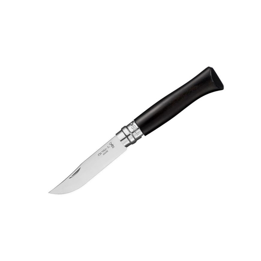 Navaja Opinel N08 de ébano de hoja de acero inoxidable de 8,5 cm ...
