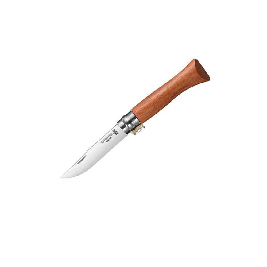 Navaja Opinel N06 bubinga de acero inoxidable de 7 cm en Caja luj...