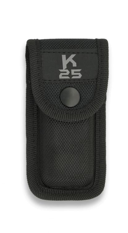 Funda para navaja K25 hecha de nylon moldeada presentada en blíst...