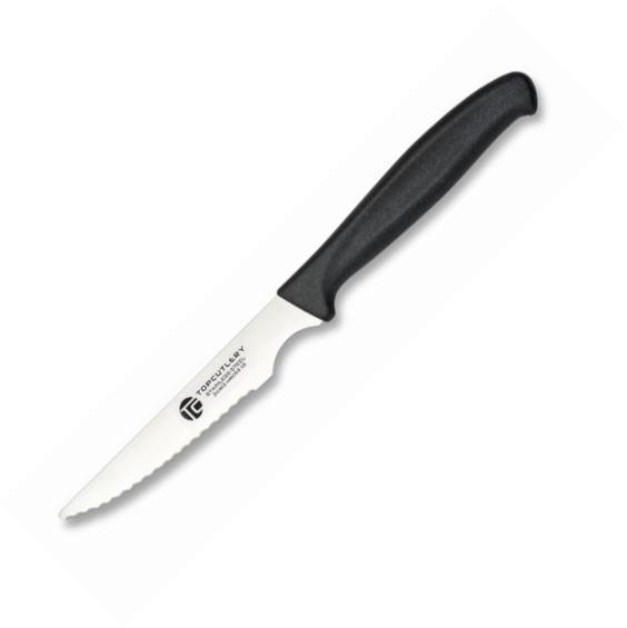 Black table knife with 10.8cm blade 