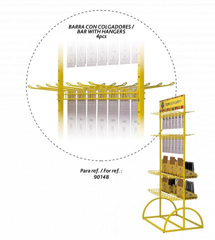 Set of 4 bar packs with hangers
