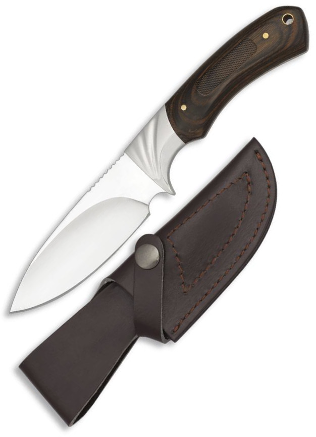 Cuchillo de caza Albainox con mango de stamina decorada CNC y hoj...