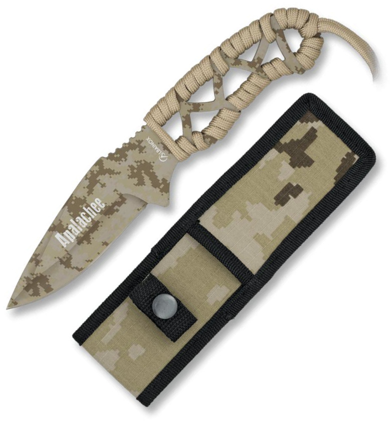 Albainox Apalachee arid camo tactical knife with 8.3 cm blade