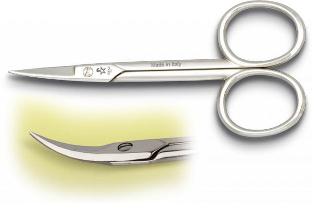 Ciseaux à cuticules GIFAZ lame courbée en acier au carbone de 9 c...