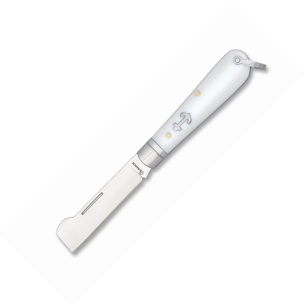 Coltello da innesto Albainox Marinera con manico in ABS bianco e ...