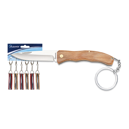 6 canivetes em blister em quatro cores com lâmina de aço inoxidáv...