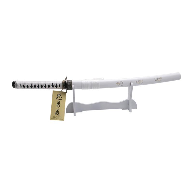 Wakizashi decorativo bianco Coraggio, dovere e lealtà L'ultimo samurai