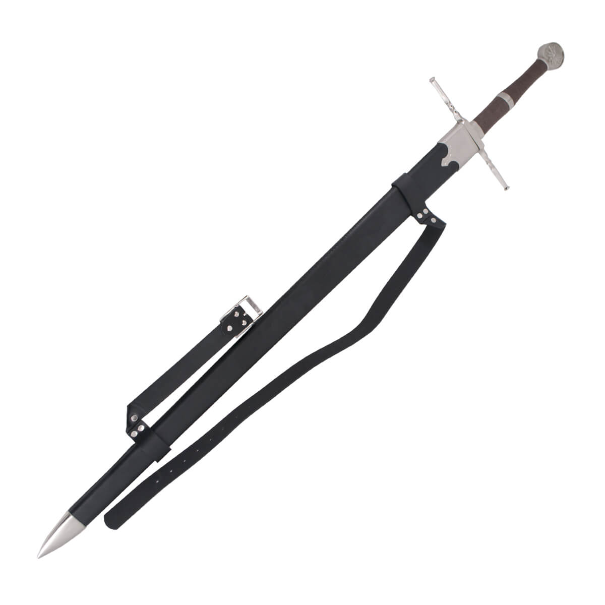 Espada fantástica Geralt de Riva The Witcher de acero con vaina negra