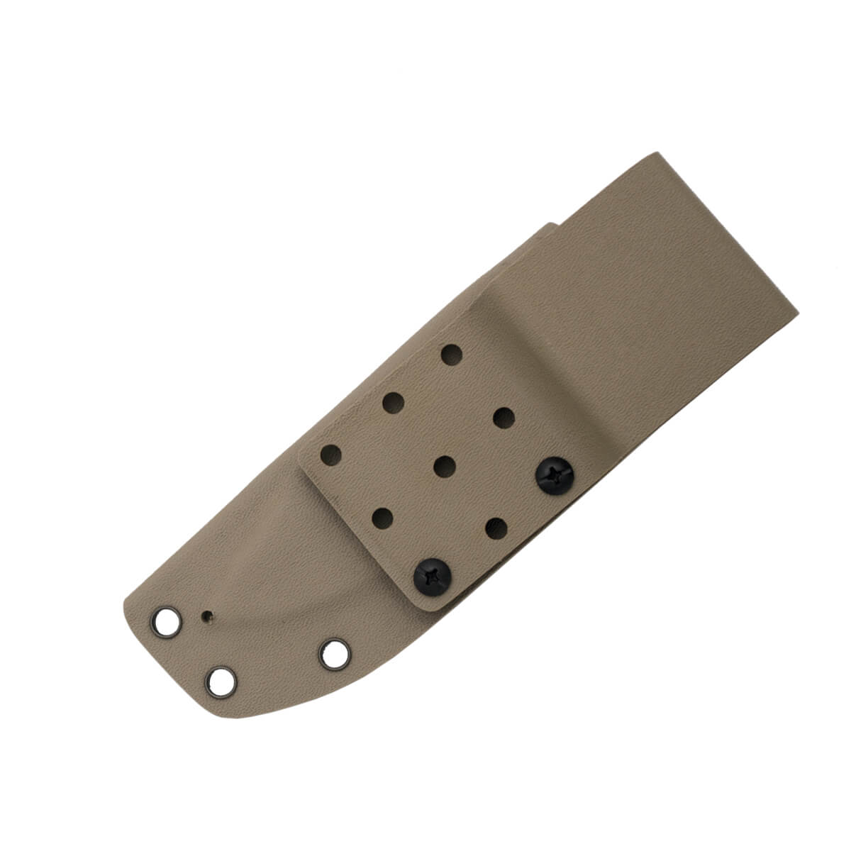 Cuchillo táctico con hoja dorada y mango de G10 color camel