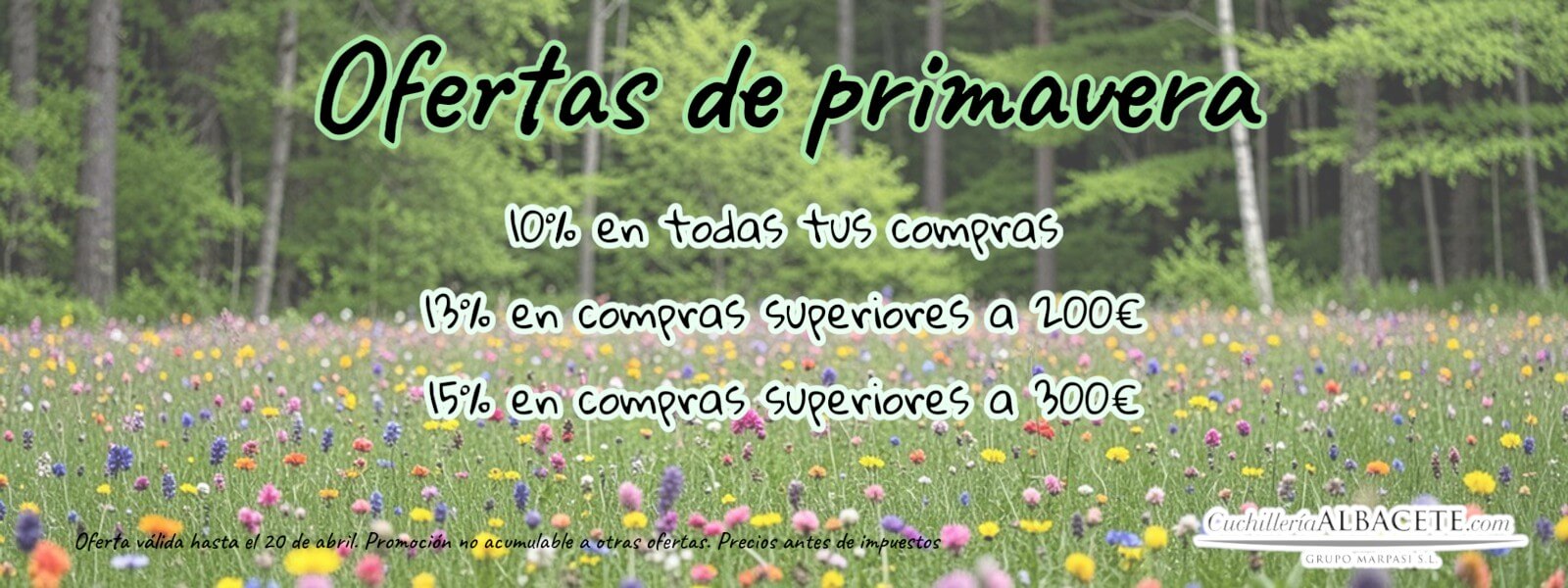 Ofertas de primavera