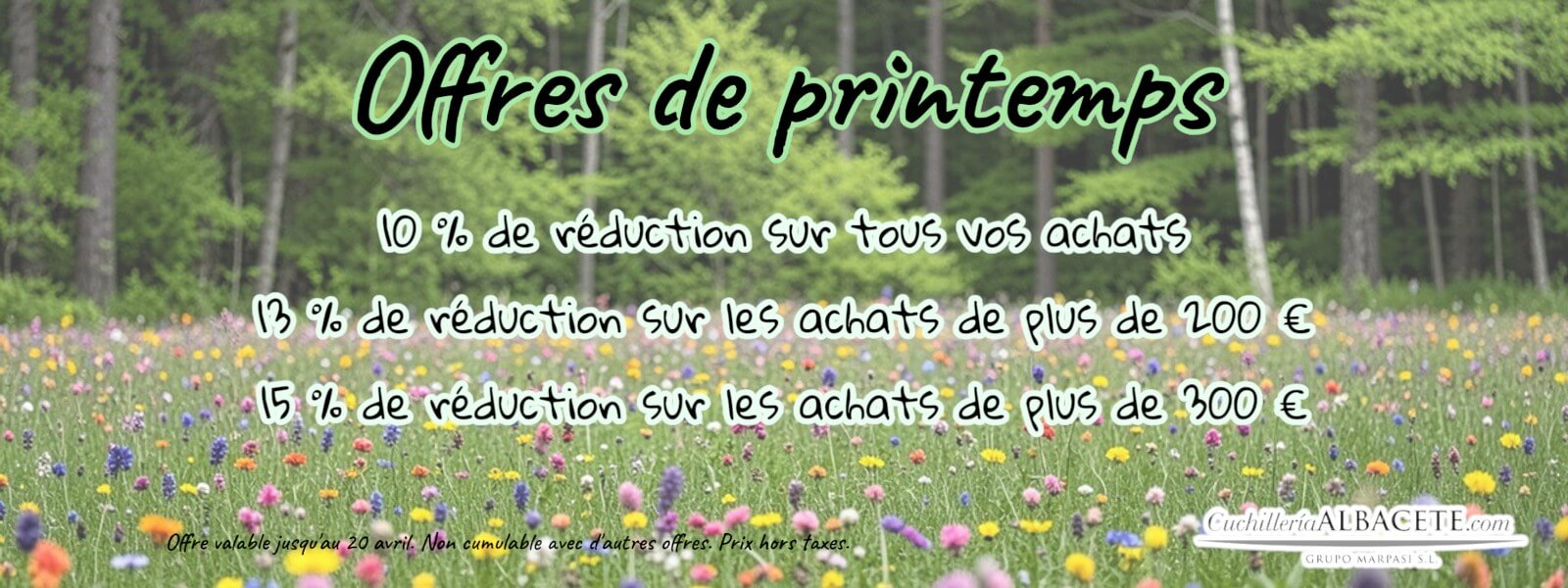 Offres de printemps